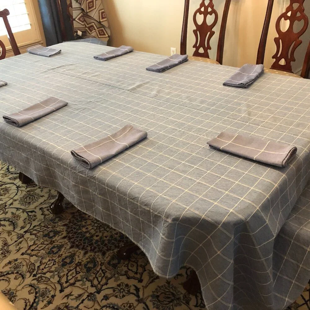 Tablecloth + napkins + placemats 106"x56" - Picture 4 of 9